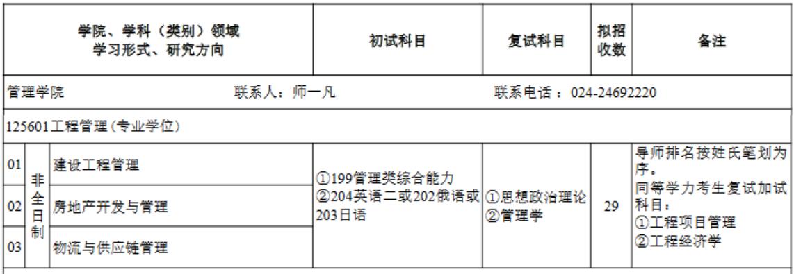沈阳建筑大学2023年MEM工程管理硕士招生简章