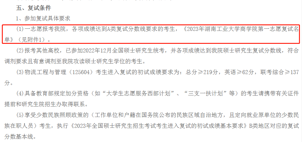 湖南工业大学2023年MEM复试分数线：178