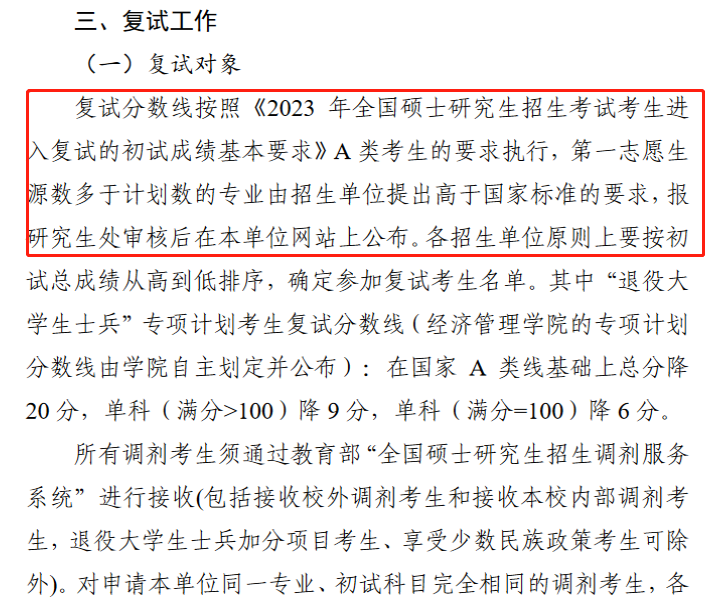 中原工学院2023年MEM复试分数线