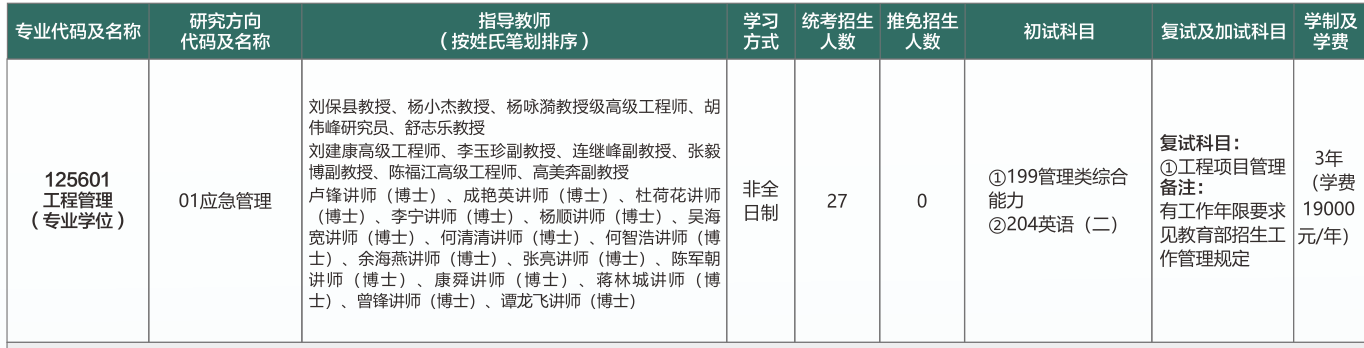 西华大学2024年MEM工程管理硕士招生简章